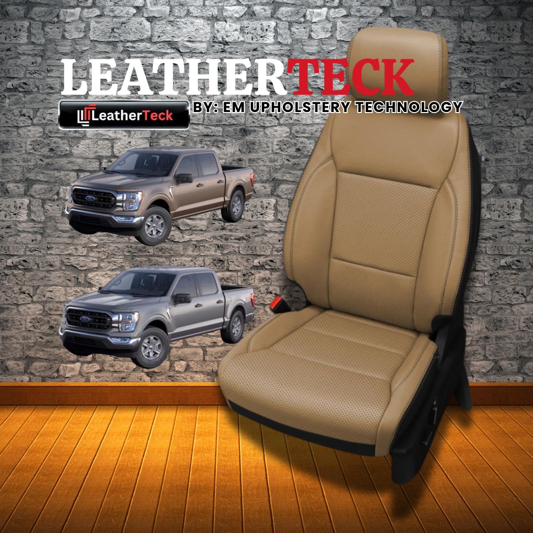 Katzkin Leather Seat Covers for 2021 - 2025 Ford F-150 F1398-100
