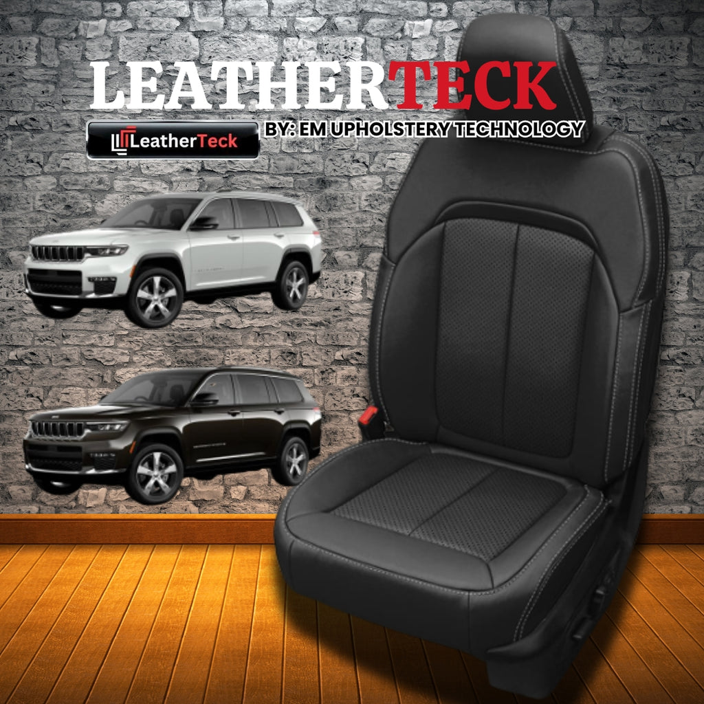 Katzkin Leather Seat Covers for 2021 - 2025 Jeep Grand Cherokee L F1418-100