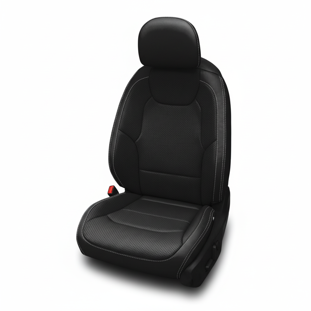2024–2025 Kia EV6 Katzkin Leather Seat Cover Upholstery Kit – Black (F1)