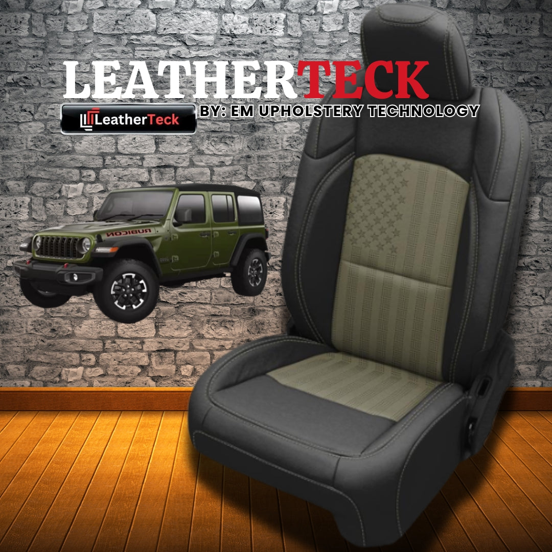 Katzkin Leather Seat Covers for 2018 - 2026 Jeep Wrangler JL K3433-100