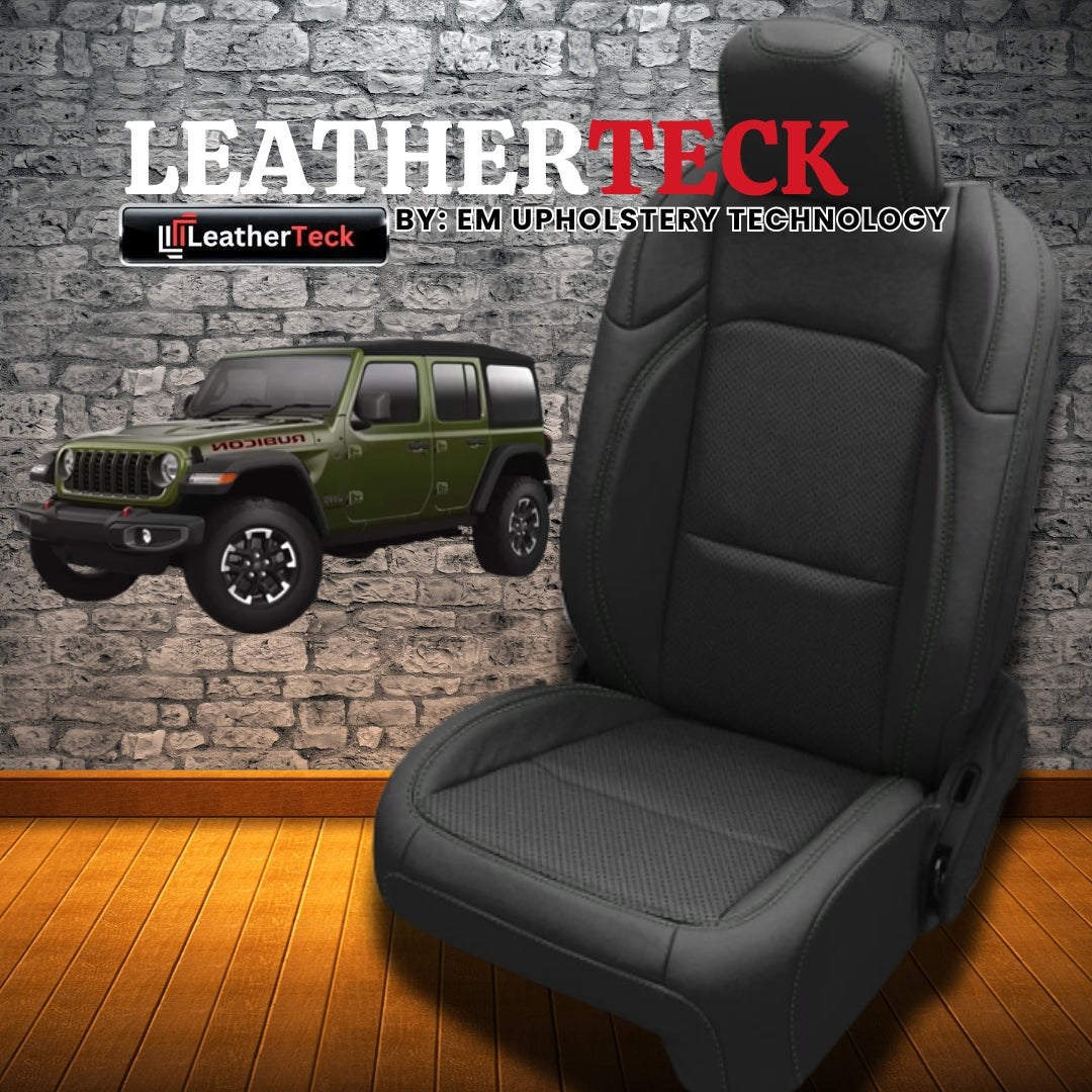 Katzkin Leather Seat Covers for 2018 - 2026 Jeep Wrangler JL K3421-100
