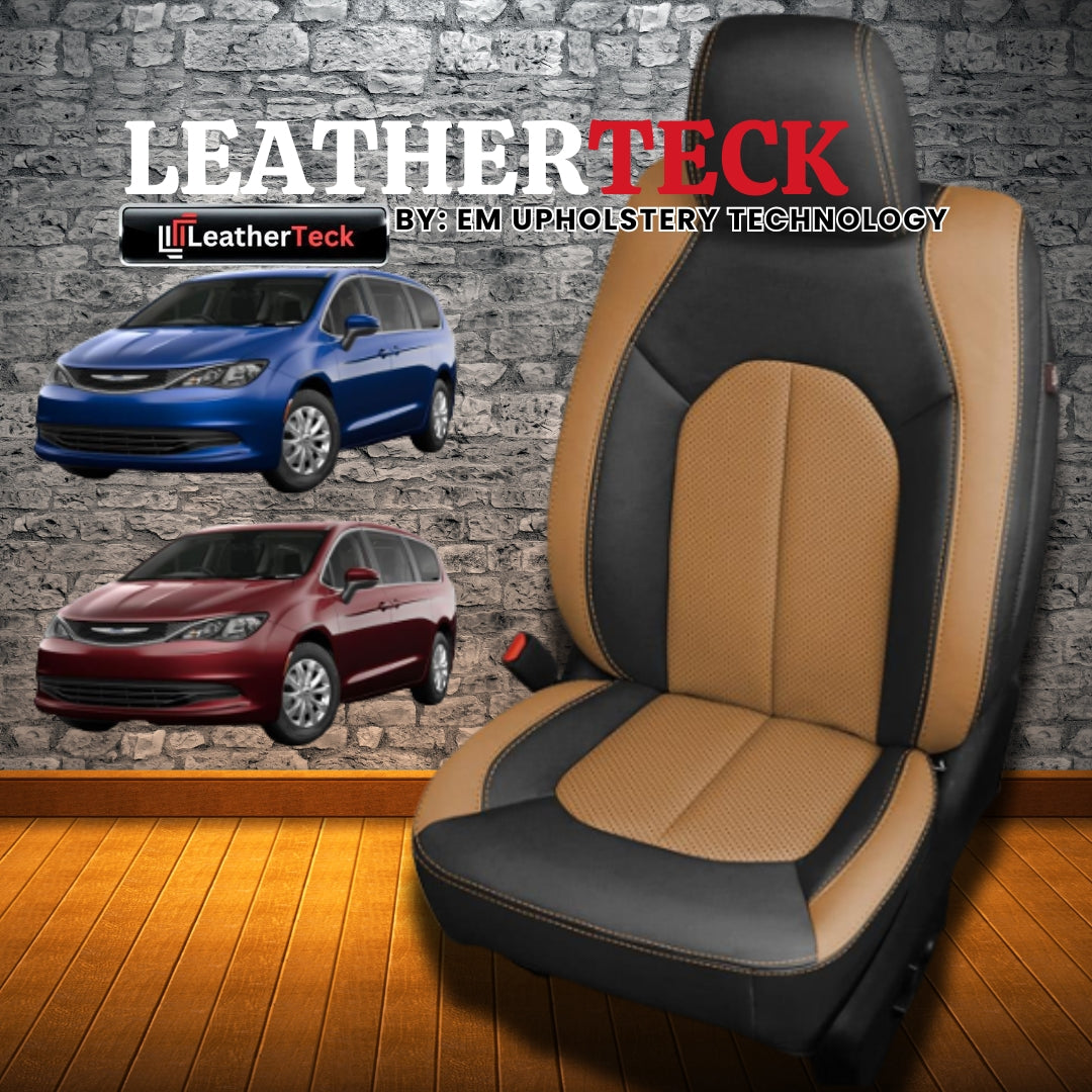 Katzkin Leather Seat Covers for 2017 - 2025 Chrysler Pacifica K1893-100