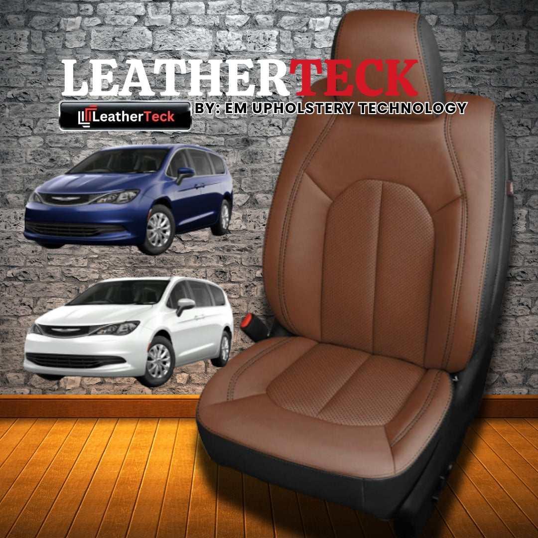 Katzkin Leather Seat Covers for 2017 - 2025 Chrysler Pacifica K1895-100