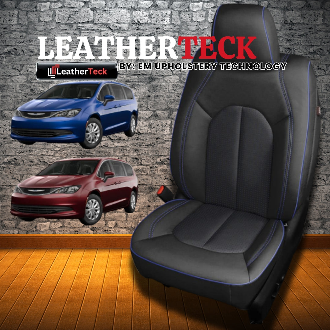 Katzkin Leather Seat Covers for 2017 - 2025 Chrysler Pacifica K1897-100