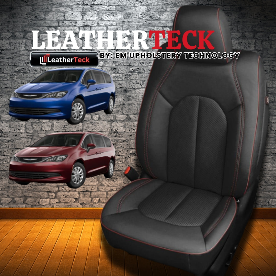 Katzkin Leather Seat Covers for 2017 - 2025 Chrysler Pacifica K1898-100